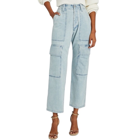 CITIZENS OF HUMANITY
Kierra High-Waisted Surplus Carpenter Blue Jeans  in Sz 29 - Picture 1 of 11